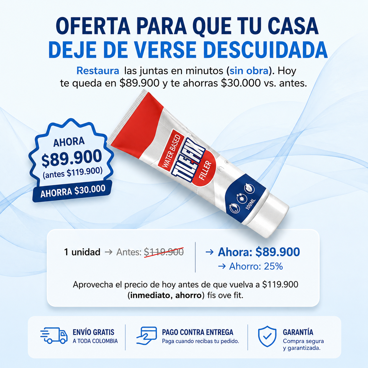 Kit reparación de azulejos y piedra