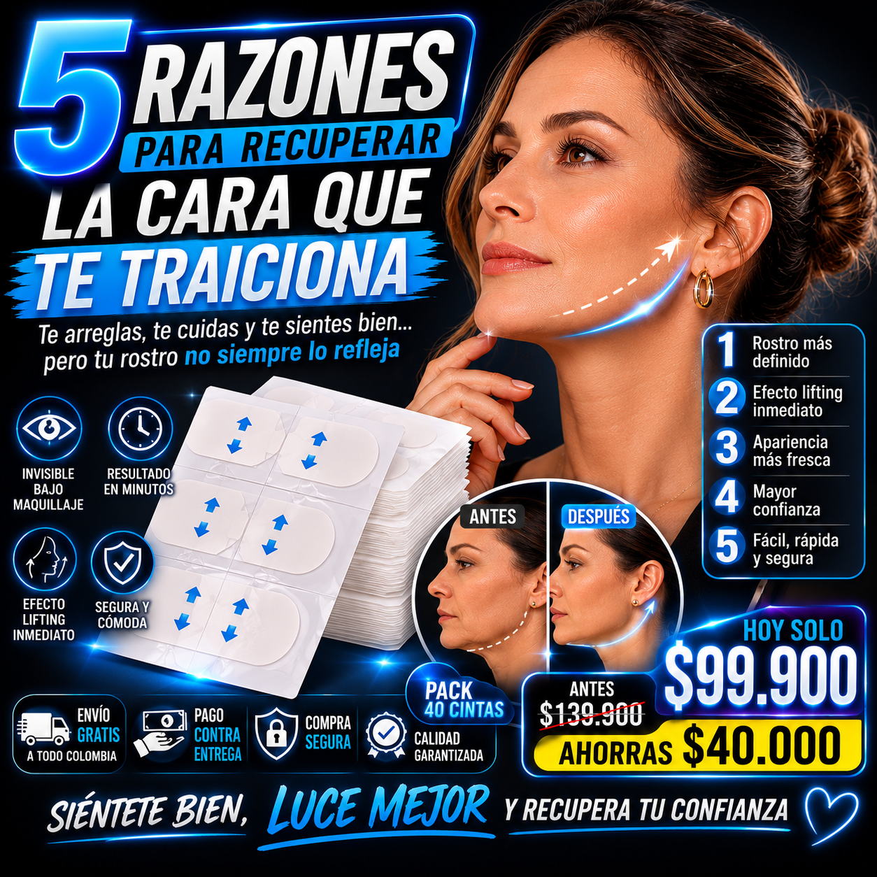 V2 Cinta facial