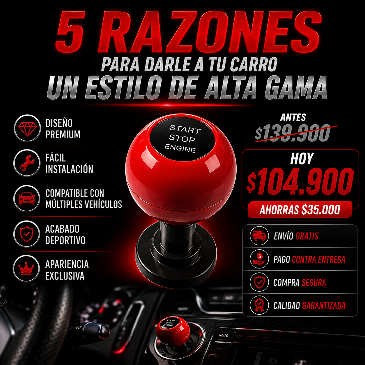 Gadget arranque