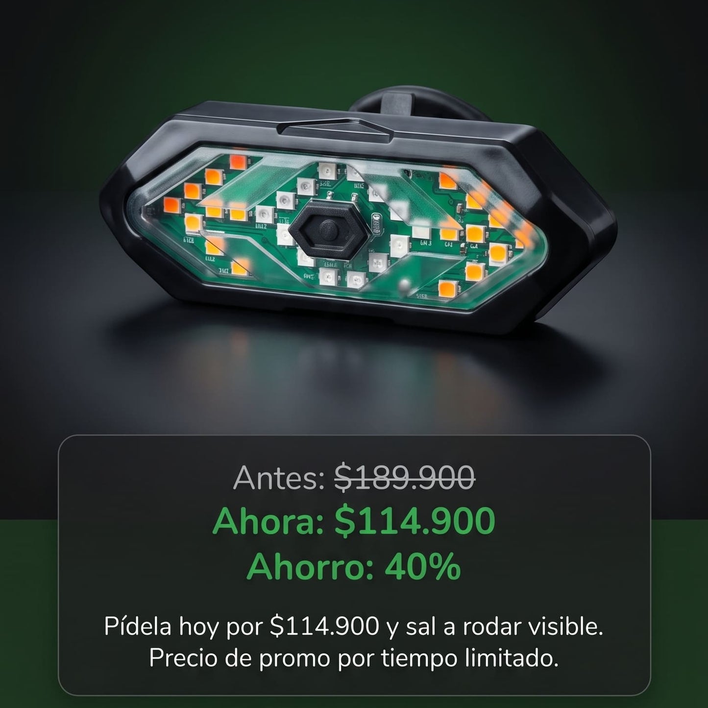 Luces direccionales bici