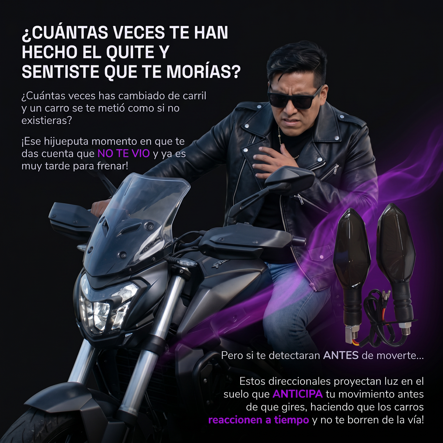 Luces direccionales moto V2