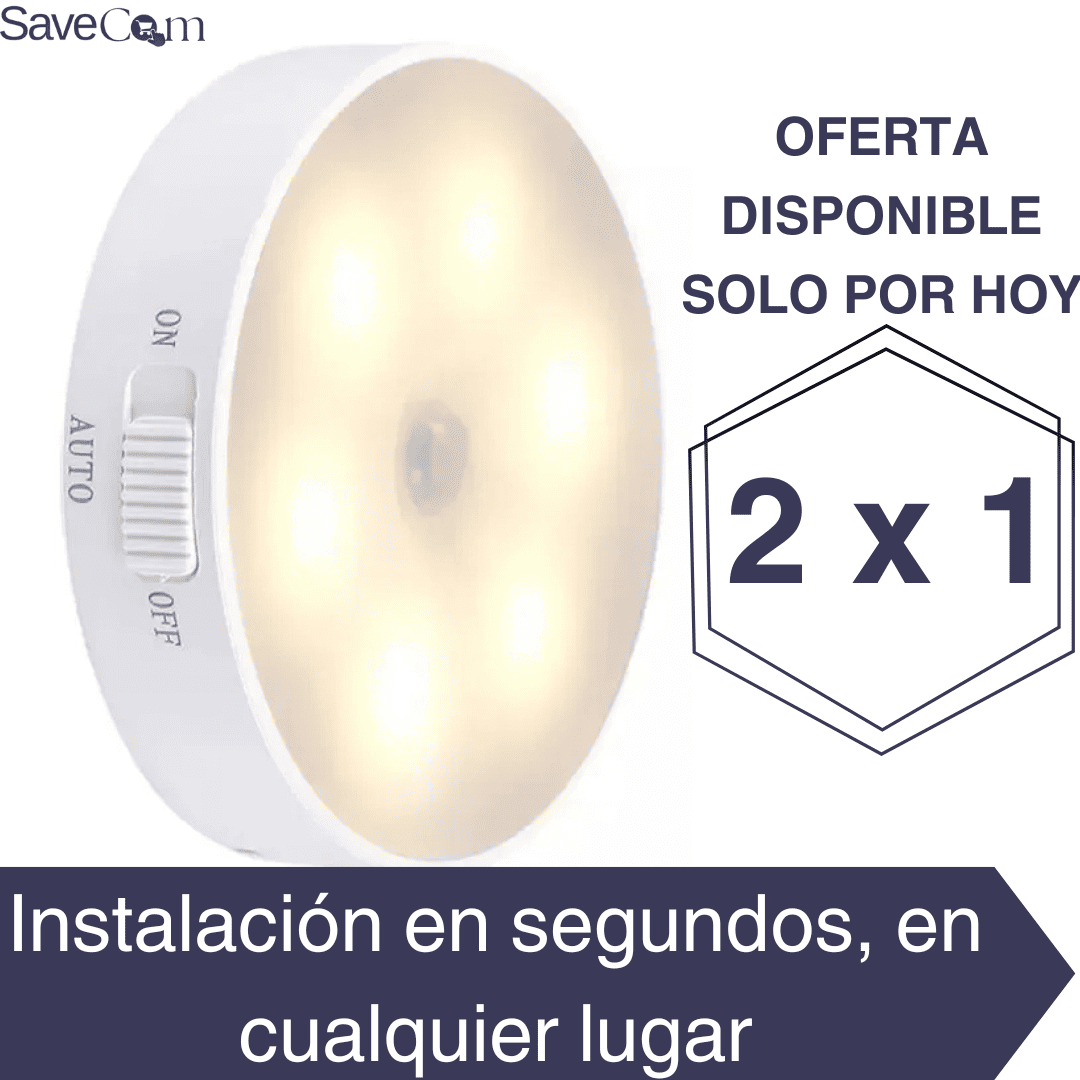 Lampara sensorial MoviLuz  (Pack por dos unidades)