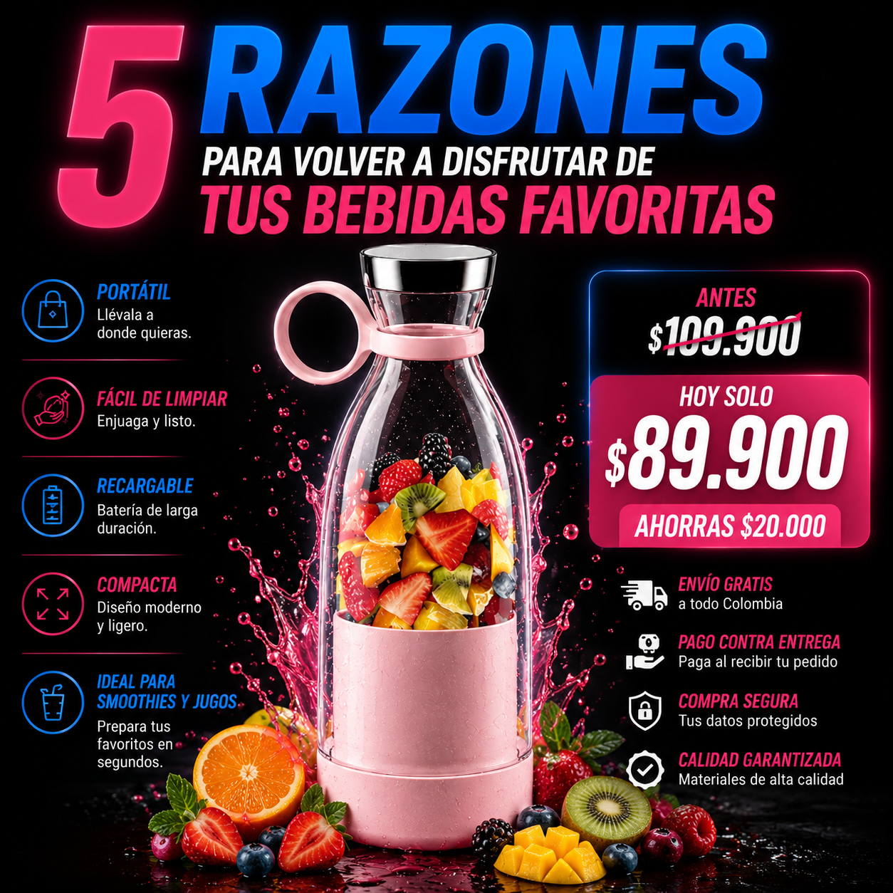 Licuadora portátil