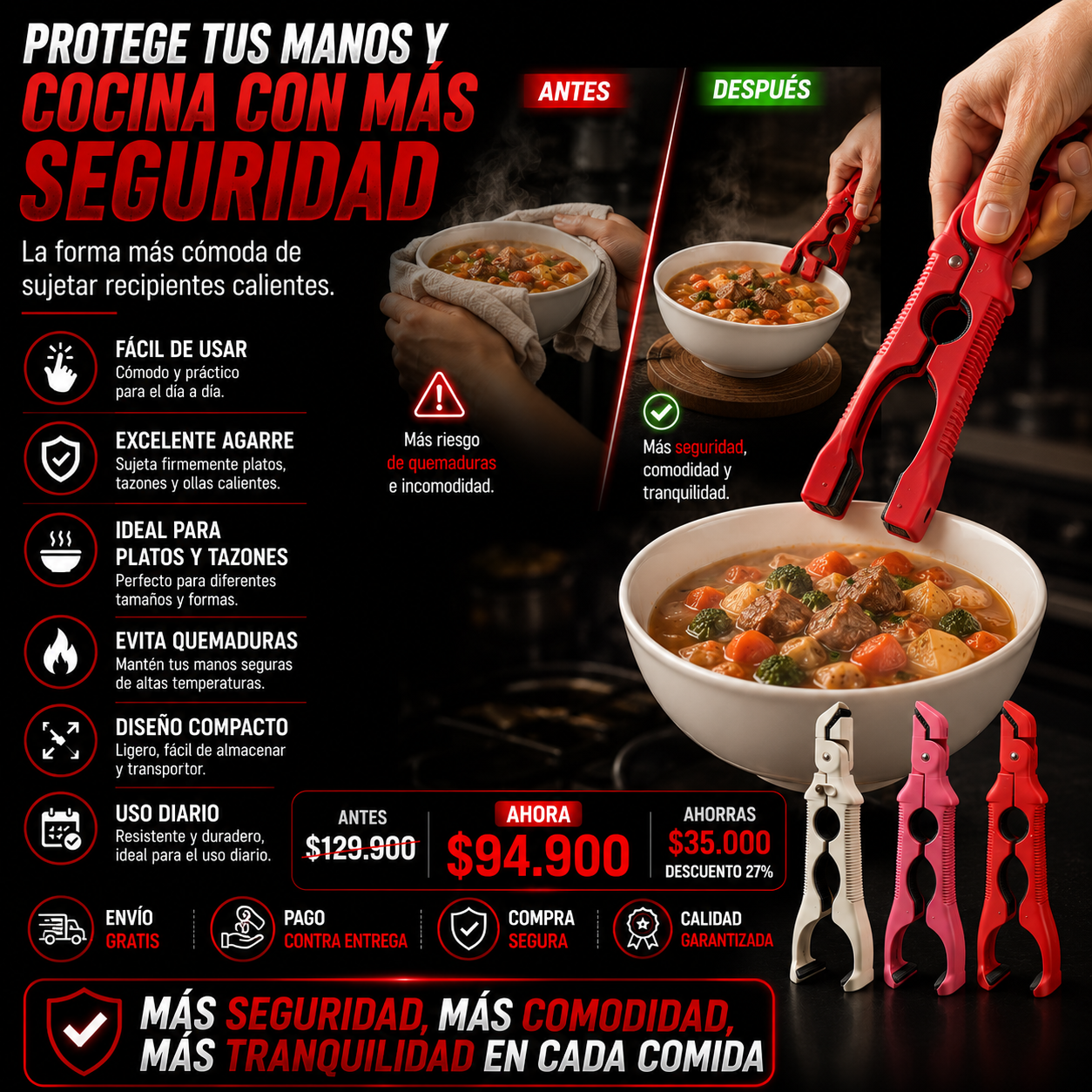 Pinzas de cocina