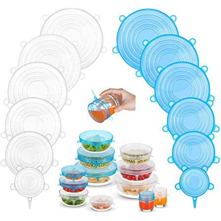 Kit de tapas plásticas comida