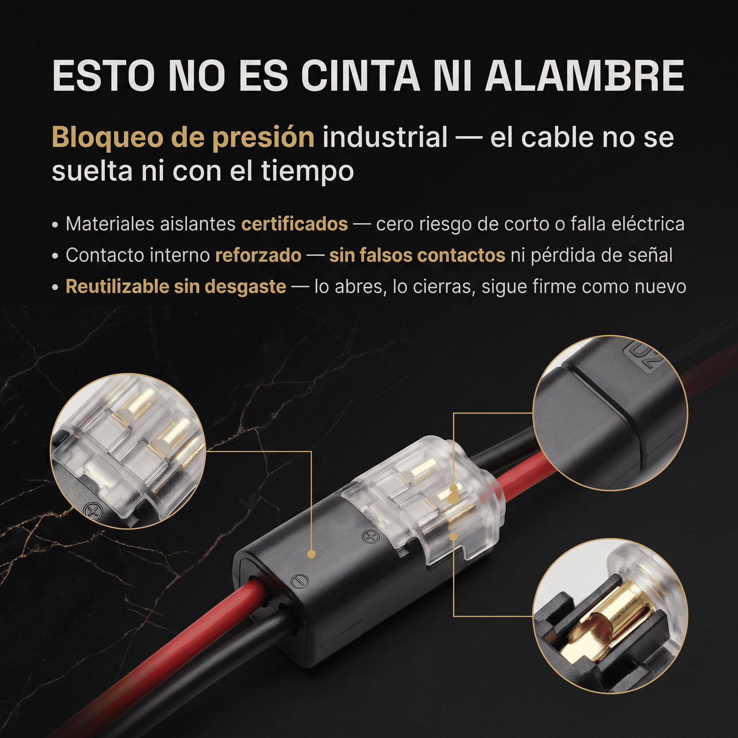 Conectores de cables x48 Unidades(24 conexiones)