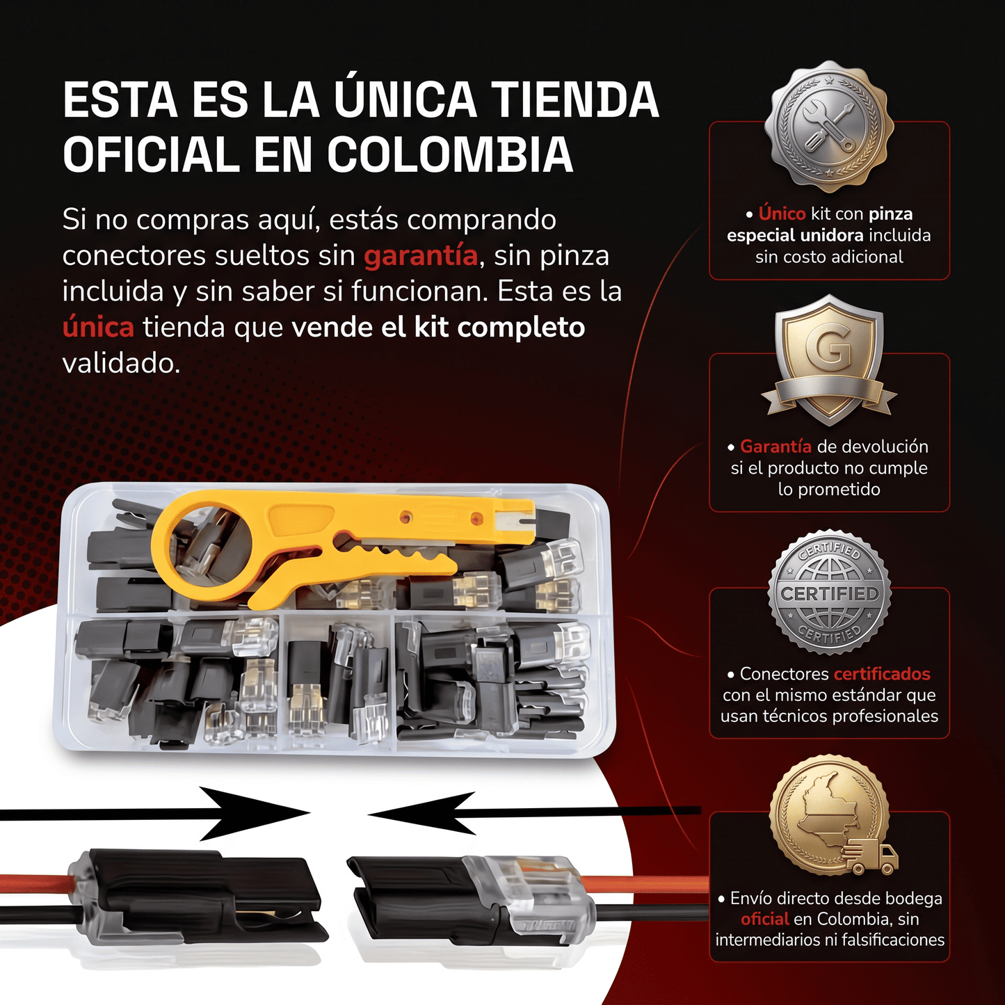 Conectores cables x 50 piezas(25 conectores)