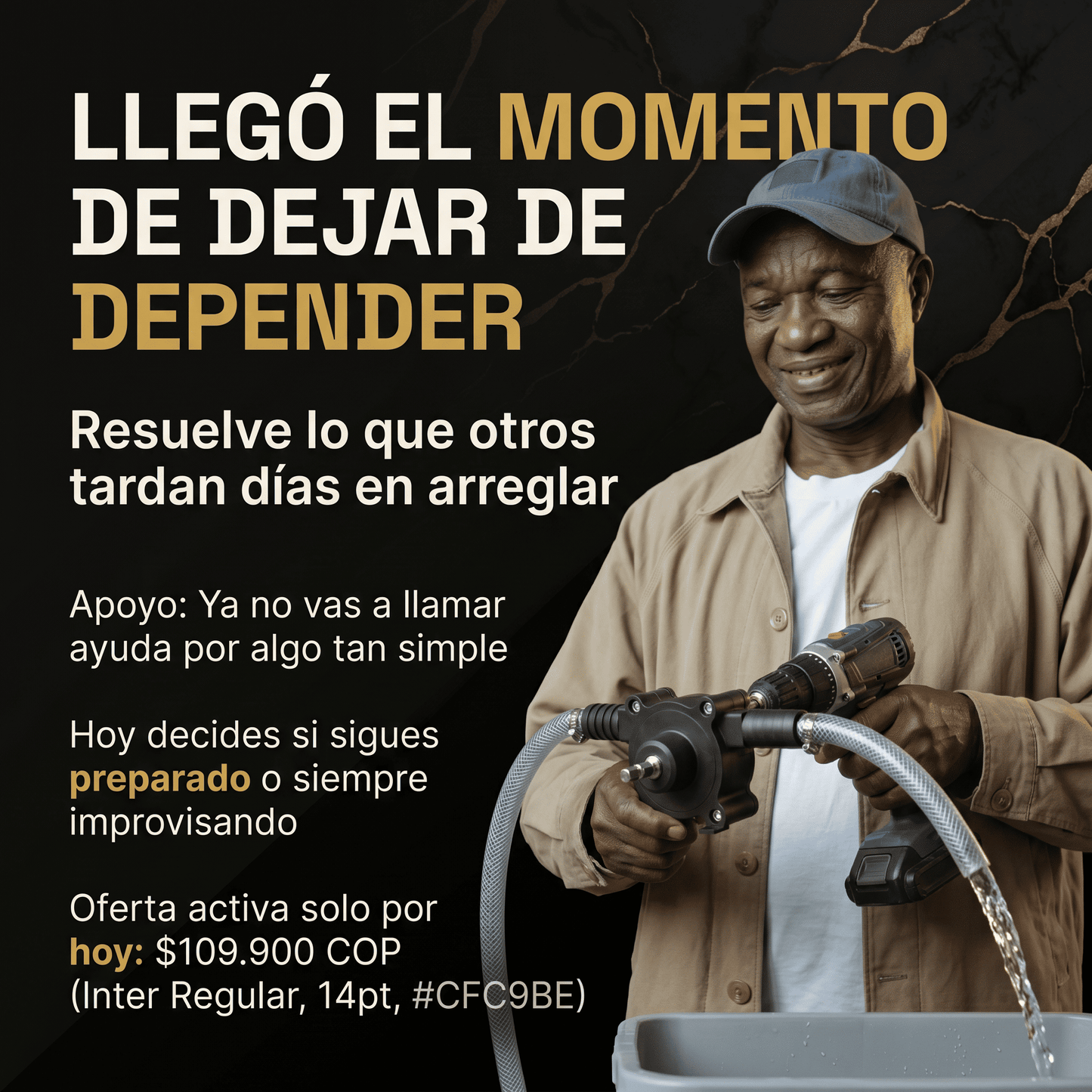 Adaptador de bomba de agua